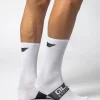 Alé Cycling Socks Follow Me White Breathable and Lightweight