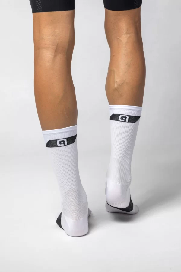 Alé Cycling Socks Follow Me White Breathable and Lightweight