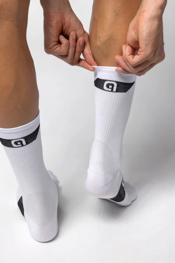 Alé Cycling Socks Follow Me White Breathable and Lightweight