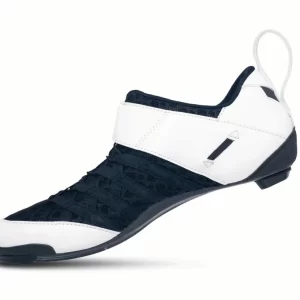 Lake TX224 triathlon shoe in white-black with carbon sole and speed-lace system