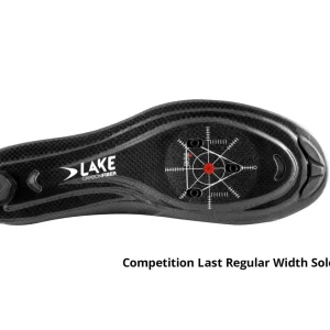 Lake TX224 triathlon shoe in white-black with carbon sole and speed-lace system